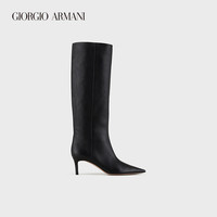 乔治·阿玛尼 GIORGIO ARMANI/阿玛尼秋冬女士商场同款柔软纳帕皮革高跟长靴