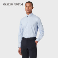 乔治·阿玛尼 GIORGIO ARMANI/阿玛尼秋冬男士新商务系列细条纹弹力棉修身衬衫