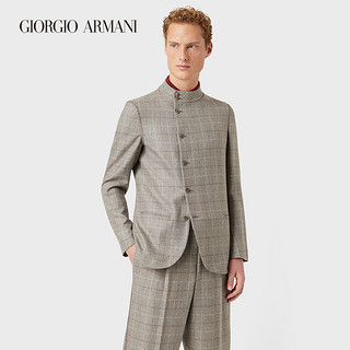 GIORGIO ARMANI/阿玛尼秋冬男士经典复刻系列绵羊毛单排扣西装