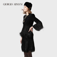 乔治·阿玛尼 GIORGIO ARMANI/阿玛尼秋冬女士流苏效果针织外套