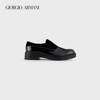 GIORGIO ARMANI/阿玛尼秋冬男士新商务系列牛皮革乐福鞋