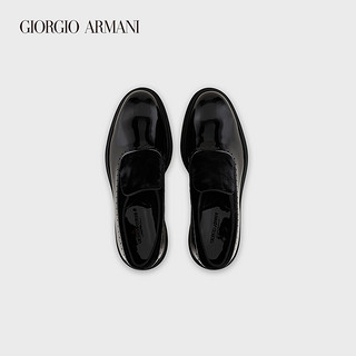 GIORGIO ARMANI/阿玛尼秋冬男士新商务系列牛皮革乐福鞋