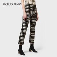 乔治·阿玛尼 GIORGIO ARMANI/阿玛尼秋冬女士经典复刻系列几何3D提花休闲裤装