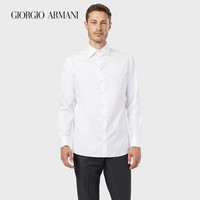 乔治·阿玛尼 GIORGIO ARMANI/阿玛尼秋冬男士新商务系列标准版型亮面棉质衬衫