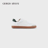 GIORGIO ARMANI/阿玛尼秋冬男士鹿皮绒面革撞色后跟运动鞋