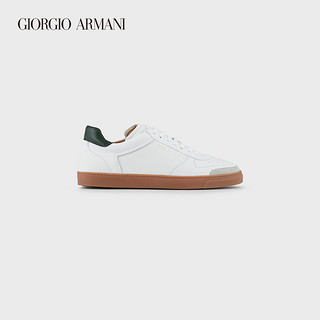 GIORGIO ARMANI/阿玛尼秋冬男士鹿皮绒面革撞色后跟运动鞋