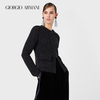 乔治·阿玛尼 GIORGIO ARMANI/阿玛尼秋冬女士新商务系列绵羊毛亮片针织西装