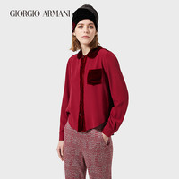 乔治·阿玛尼 GIORGIO ARMANI/阿玛尼秋冬女士不对称下摆桑蚕丝衬衫