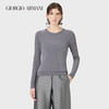 乔治·阿玛尼 GIORGIO ARMANI/阿玛尼2021早春女士简约纯色针织衫