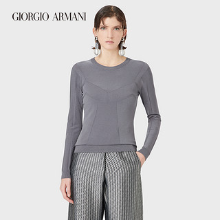 GIORGIO ARMANI/阿玛尼2021早春女士简约纯色针织衫