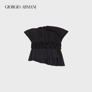 GIORGIO ARMANI/阿玛尼秋冬女士褶皱格调衬衫