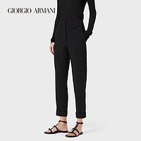 GIORGIO ARMANI/阿玛尼2021早春女士弹力绵羊毛休闲裤