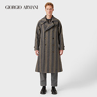 乔治·阿玛尼 GIORGIO ARMANI/阿玛尼秋冬男士新商务系列双排扣绵羊毛大衣