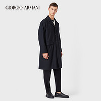 GIORGIO ARMANI/阿玛尼2021早春男士绵羊毛混纺风衣