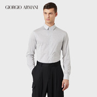 乔治·阿玛尼 GIORGIO ARMANI/阿玛尼2021早春男士修身条纹棉质衬衫