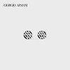 乔治·阿玛尼 GIORGIO ARMANI/阿玛尼2021早春男士珐琅条纹银LOGO袖扣