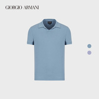 乔治·阿玛尼 GIORGIO ARMANI/阿玛尼2021早春男士弹力纯色短袖Polo 衫