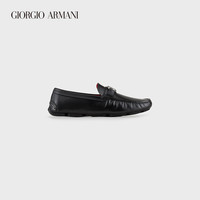 乔治·阿玛尼 GIORGIO ARMANI/阿玛尼2021早春男士徽标牛皮革运动鞋