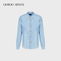 乔治·阿玛尼 GIORGIO ARMANI/阿玛尼2021早春男士桑蚕丝衬衫