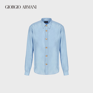 GIORGIO ARMANI/阿玛尼2021早春男士桑蚕丝衬衫