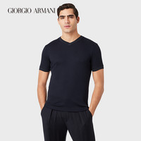 乔治·阿玛尼 GIORGIO ARMANI/阿玛尼2021早春男士V领短袖T恤