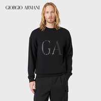 乔治·阿玛尼 GIORGIO ARMANI/阿玛尼2021早春男士印花LOGO卫衣