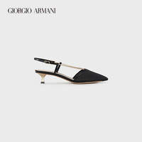 乔治·阿玛尼 GIORGIO ARMANI/阿玛尼2021早春女士链条珍珠高跟鞋
