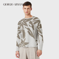 乔治·阿玛尼 GIORGIO ARMANI/阿玛尼2021早春男士花卉图案毛衣