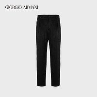 GIORGIO ARMANI/阿玛尼2021早春男士褶皱休闲裤