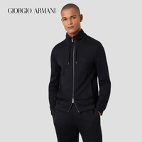 乔治·阿玛尼 GIORGIO ARMANI/阿玛尼2021早春男士刺绣徽标抽绳夹克