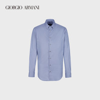 乔治·阿玛尼 GIORGIO ARMANI/阿玛尼2021早春男士人字纹图案修身衬衫