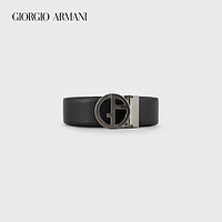 GIORGIO ARMANI/阿玛尼秋冬男士新商务系列正反两用皮革腰带