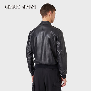 GIORGIO ARMANI/阿玛尼2021早春男士羊皮飞行员夹克