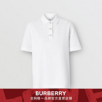 BURBERRY 珠地网眼布Polo衫 80171531（M、白色）