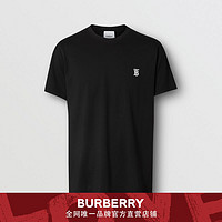 BURBERRY专属标识图案 T恤衫 80140201（M、黑色）