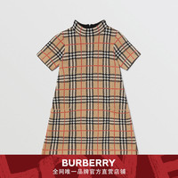 BURBERRY 格纹羊毛提花连衣裙 80178801