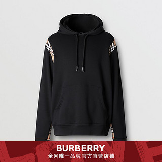 BURBERRY 格纹裁片棉质连帽衫 80262721