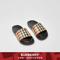BURBERRY 童鞋 Vintage 格纹拖鞋 80270701