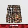 BURBERRY迷彩格纹棉质斜纹短裤 80292791