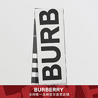 BURBERRY 格纹拼徽标羊绒围巾 80374041