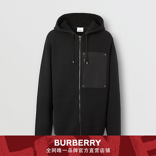 BURBERRY 男装 对比口袋羊毛连帽上衣 80357971