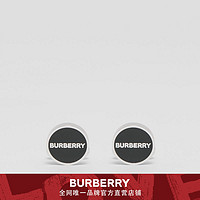 BURBERRY 徽标装饰镀钯袖扣 80371051