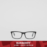 BURBERRY 标志性条纹细节长方形光学镜框 40815161