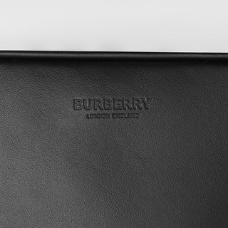 BURBERRY 标志性条纹印花皮革斜背包