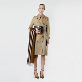 BURBERRY 双色嘎巴甸Trench 风衣 80186801