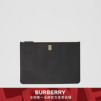 BURBERRY 专属标识粒纹皮革收纳袋80251681