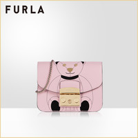 FURLA/芙拉经典款METROPOLIS 2020新款迷你熊印花链条包