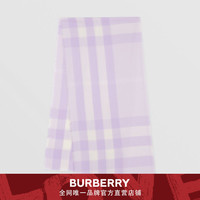 BURBERRY 轻盈格纹羊绒围巾 80306311