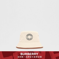 BURBERRY 皮革装饰帆布渔夫帽 80270381