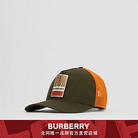 BURBERRY徽标棉质拼网面棒球帽 80333611